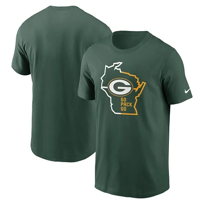 T-shirt Nike Green Bay Packers Essential Local Phrase pour homme