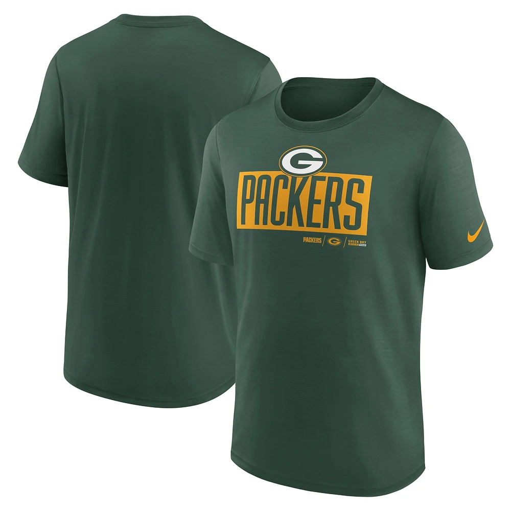 T-shirt Nike Green Bay Packers Exceed Performance pour homme