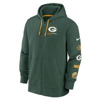 Men's Nike Green Bay Packers Fan Gear Team - Full-Zip Hoodie