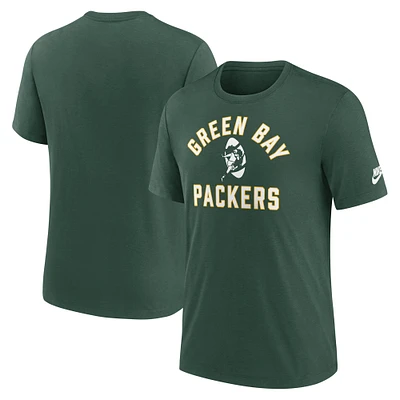 Men's Nike Green Bay Packers Favorable Timeline Tri-Blend T-Shirt