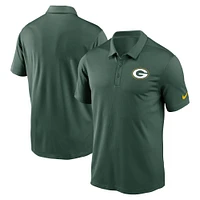 Polo de performance avec logo franchise Nike Green Bay Packers pour homme vert