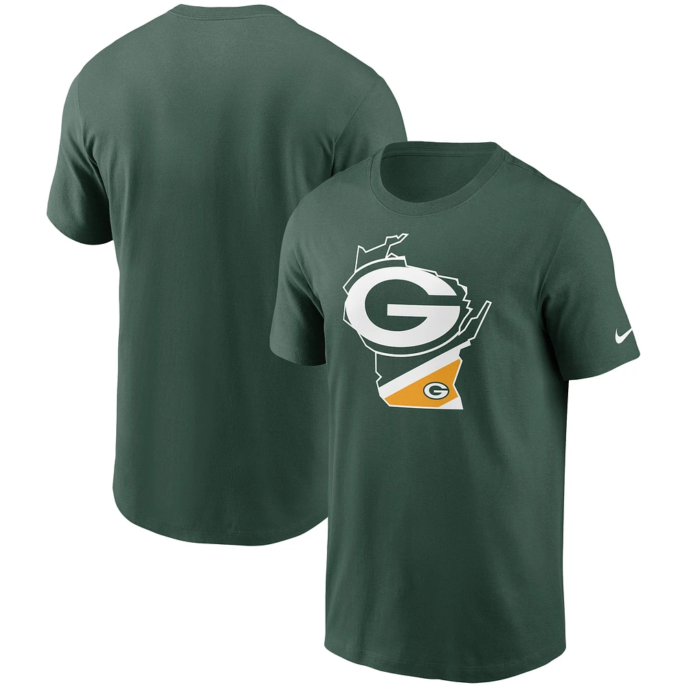 Men's Nike Green Bay Packers Hometown Collection Wisconsin T-Shirt