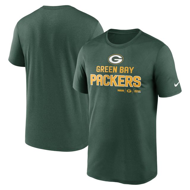 T-shirt de performance communautaire Legend Green Bay Packers Nike vert pour homme