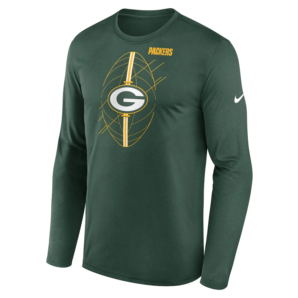Men's Nike Green Bay Packers Legend Icon Long Sleeve T-Shirt