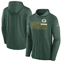 T-shirt à capuche manches longues Nike Green Bay Packers pour homme