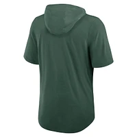 Men's Nike Green Bay Packers Lockup Tri-Blend Hoodie T-Shirt