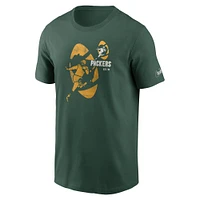 T-shirt Nike Green Bay Packers Essential pour homme avec logo vert