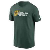 Men's Nike Green Bay Packers Outline T-Shirt