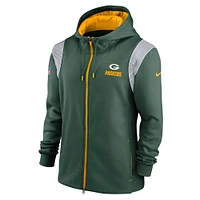 Men's Nike Green Bay Packers Performance Sideline Lockup Full-Zip Hoodie