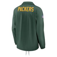 Men's Nike Green Bay Packers Sideline Coaches Performance Full-Snap Jacket