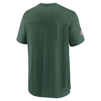 Men's Nike Green Bay Packers Sideline Coaches Vintage Chevron Performance V-Neck T-Shirt