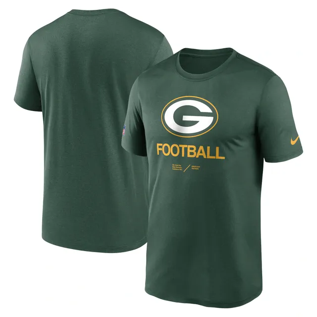 Nike Men's Green Bay Packers Sideline Player Long Sleeve T-Shirt - Black - S Each