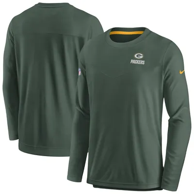 Men's Nike Gold Green Bay Packers Sideline Infograph Lockup Performance T-Shirt