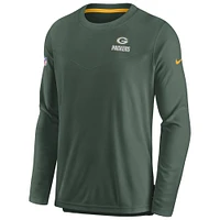 Men's Nike Green Bay Packers Sideline Lockup Performance Pullover Sweatshirt