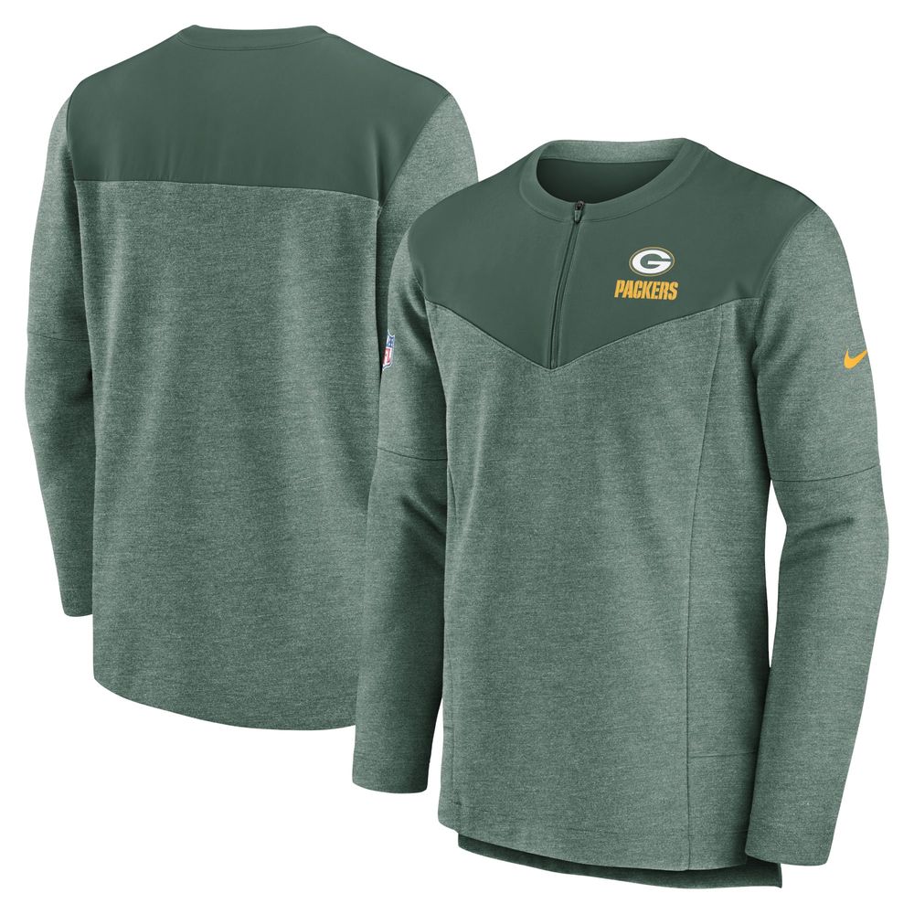 Men's Nike Green Bay Packers Sideline Lockup Performance - Quarter-Zip Top