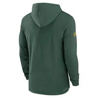 Men's Nike Green Bay Packers Sideline Performance Long Sleeve Hoodie T-Shirt