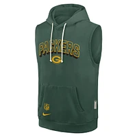 Men's Nike Green Bay Packers Sideline Performance Sleeveless Pullover Hoodie