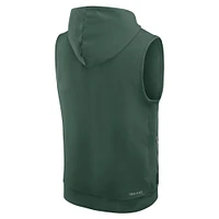 Men's Nike Green Bay Packers Sideline Performance Sleeveless Pullover Hoodie