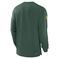 T-shirt à manches longues Nike Green Bay Packers Sideline Player Performance pour homme