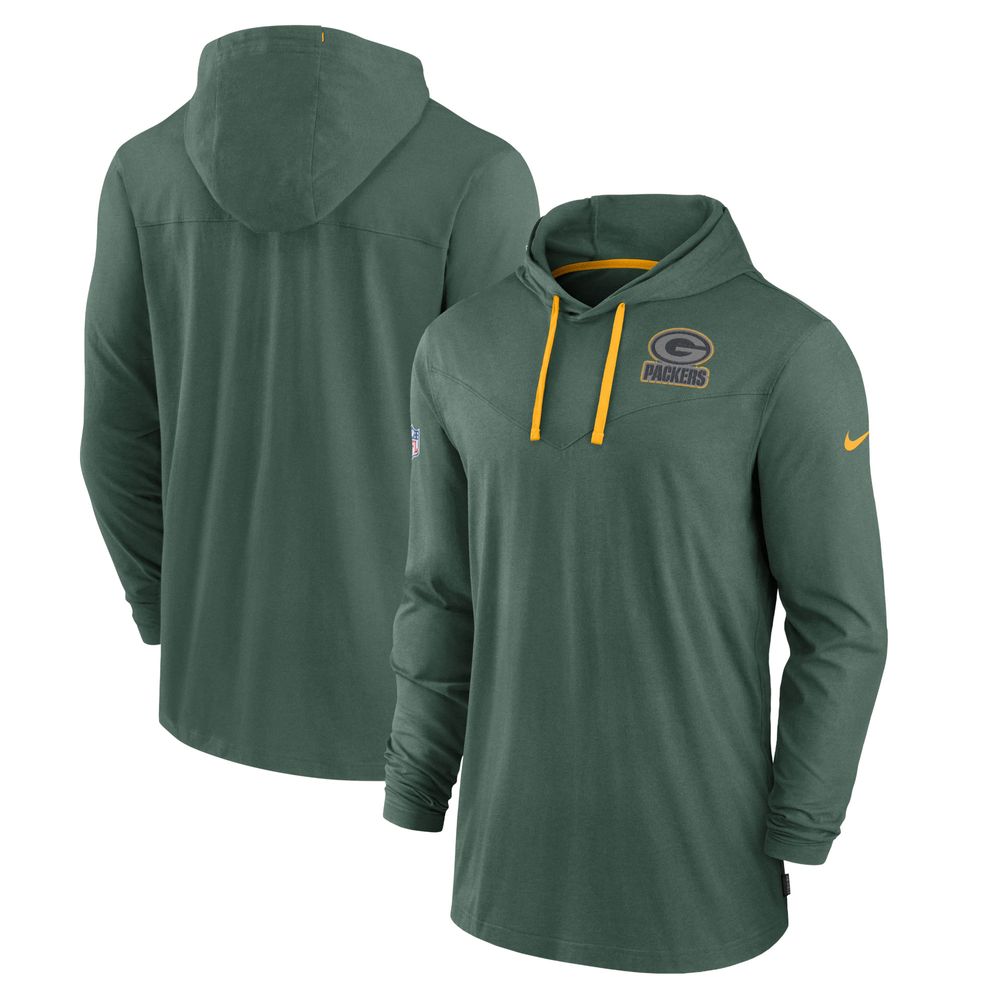 Men's Nike Green Bay Packers Sideline Pop Performance - Pullover Hoodie