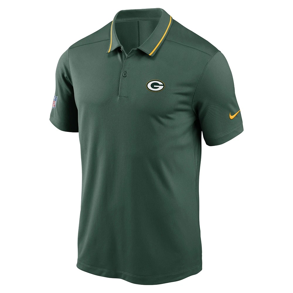 Polo de performance Nike Green Bay Packers Sideline Victory pour homme, vert