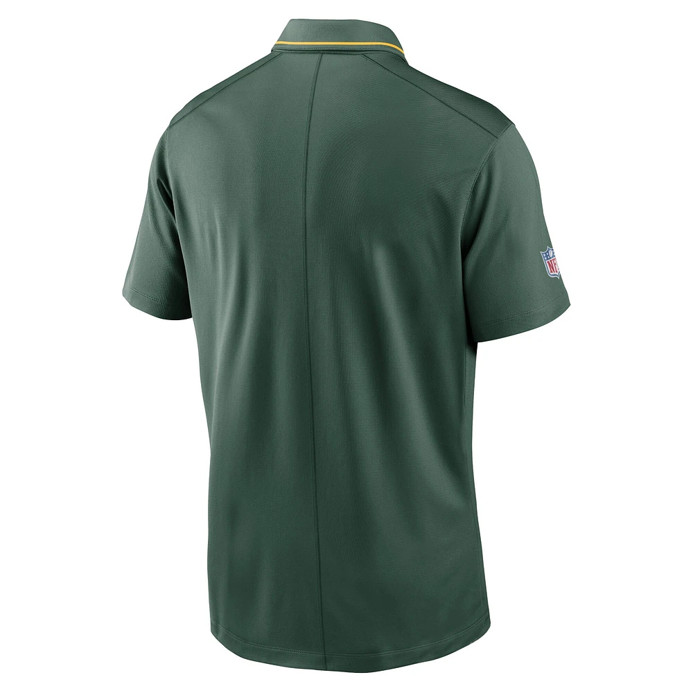 Polo de performance Nike Green Bay Packers Sideline Victory pour homme, vert