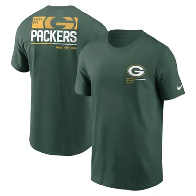 Nike Men's Green Bay Packers Legend Logo Green T-Shirt - M (Medium)