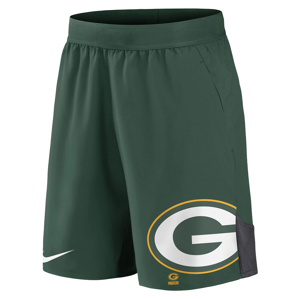 Short d'équipe Green Bay Packers Nike vert pour homme