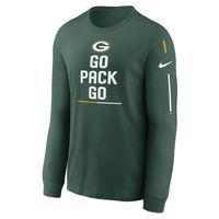 Men's Nike Green Bay Packers Team Slogan Long Sleeve T-Shirt