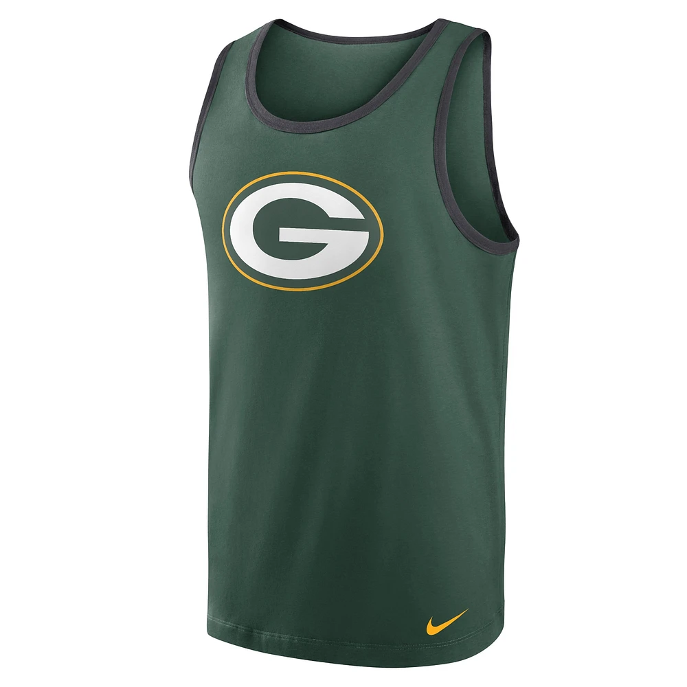 Men's Nike Green Bay Packers Tri-Blend Tank Top