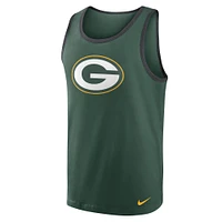 Débardeur Nike Green Bay Packers Tri-Blend Homme Vert