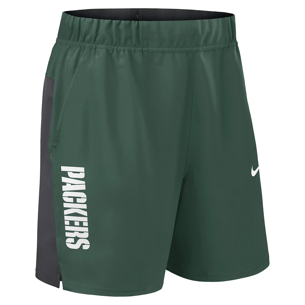 Short tissé Nike Green Bay Packers Victory Performance pour homme