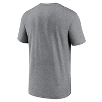Men's Nike Heather Charcoal Green Bay Packers Primetime Legend Logo Performance T-Shirt