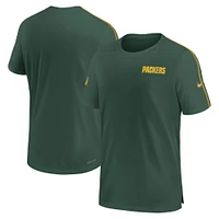 T-shirt Nike Hunter Green Bay Packers 2024 Sideline Coach UV Performance pour homme