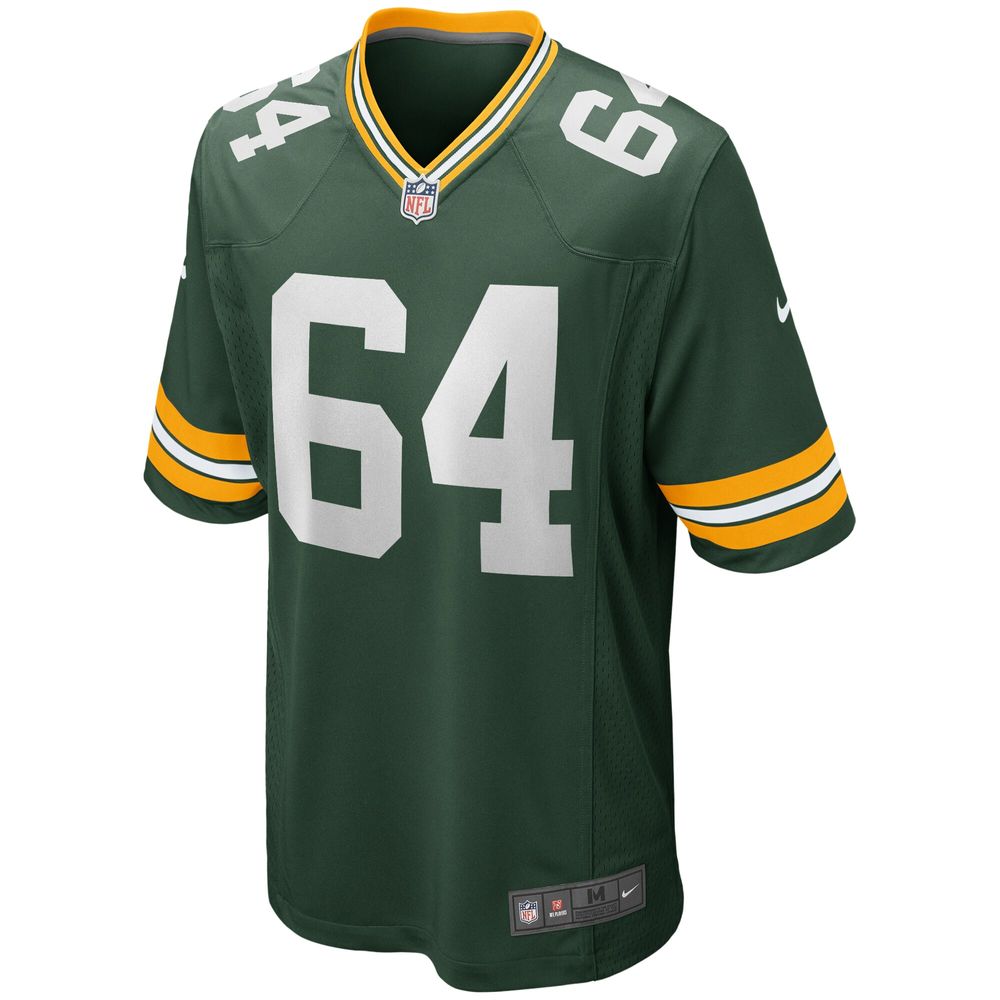 Men's Nike Jerry Kramer Green Bay Packers Game Retired Player Jersey