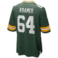 Men's Nike Jerry Kramer Green Bay Packers Game Retired Player Jersey