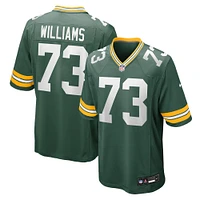 Maillot Nike John Williams vert pour homme, équipe des Green Bay Packers