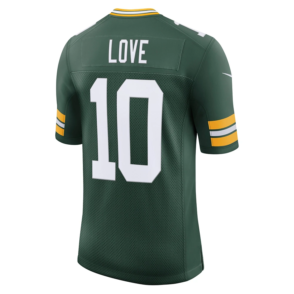 Maillot Nike Jordan Love Green Team Vapor Untouchable Limited pour homme des Packers de Bay