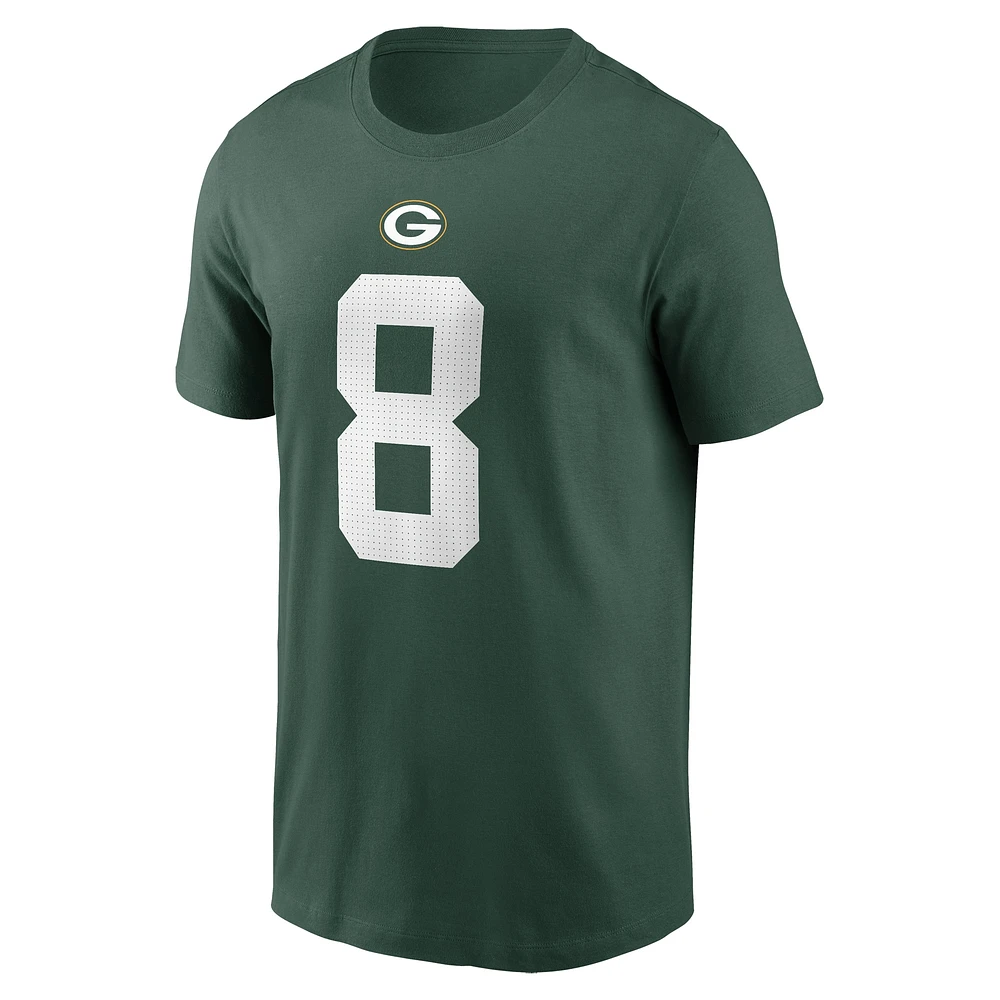 Men's Nike Josh Jacobs Green Bay Packers Player Name & Number T-Shirt