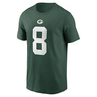 T-shirt avec nom et numéro de joueur Nike Josh Jacobs Green Bay Packers pour homme