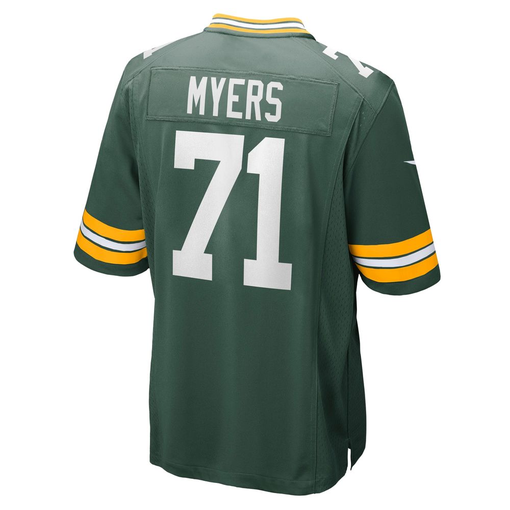 Men's Nike Josh Myers Green Bay Packers Game Jersey