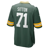 Homme Nike Josh Sitton Vert Green Bay Packers Retired Game Jersey