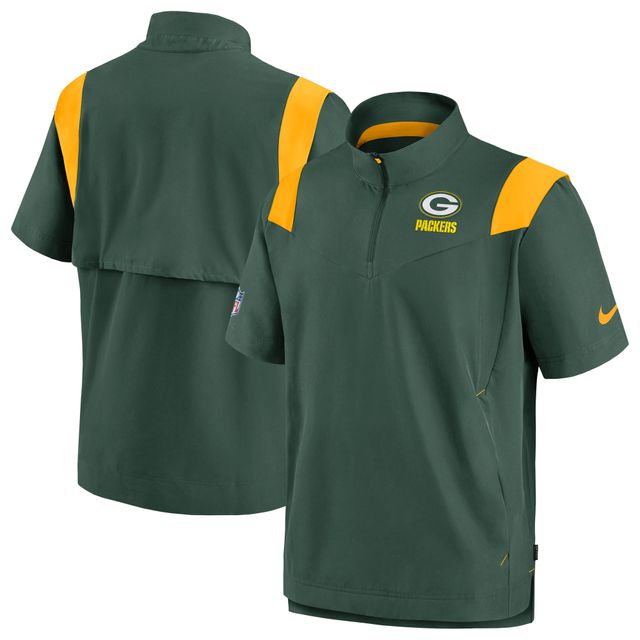 Haut à enfiler Chevron Lockup Nike Kelly Green Bay Packers Sideline Coaches pour homme