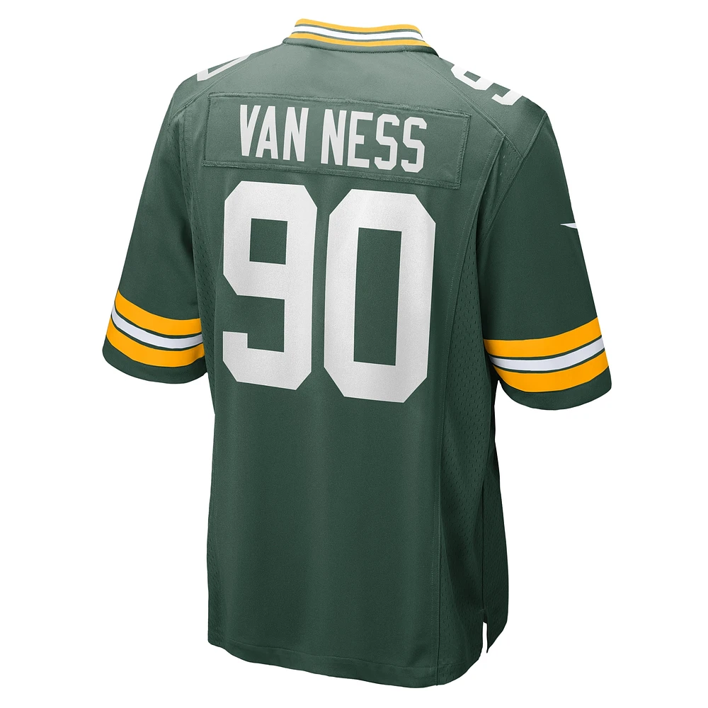 Men's Nike Lukas Van Ness Green Bay Packers  Game Jersey