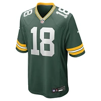 Maillot de match Nike Malik Heath pour homme des Packers Green Bay