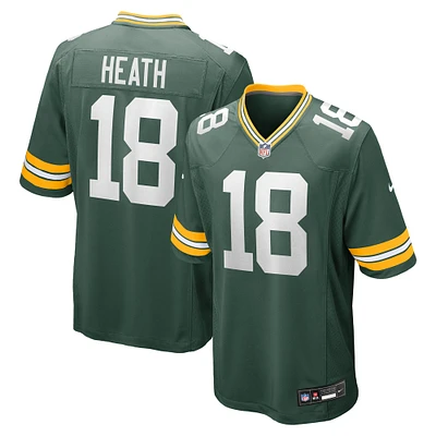 Men's Nike Malik Heath  Green Bay Packers Game Jersey