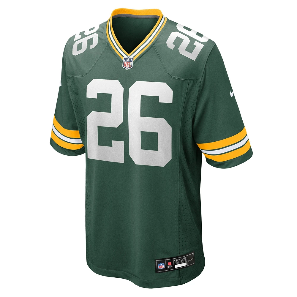 Maillot Nike Micah Robinson pour homme, vert, équipe des Green Bay Packers