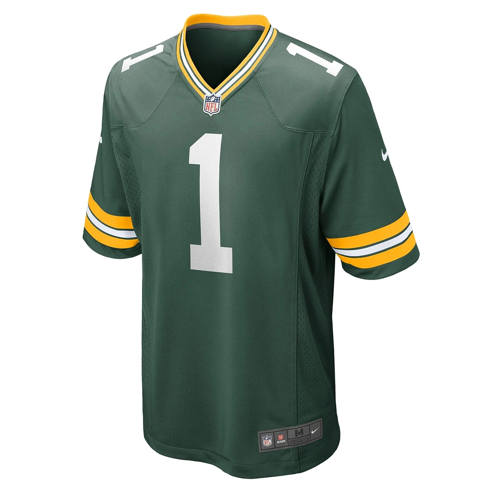 Maillot de match numéro 1 Dad Green Bay Packers Nike pour homme