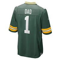 Men's Nike Number 1 Dad Green Bay Packers Game Jersey