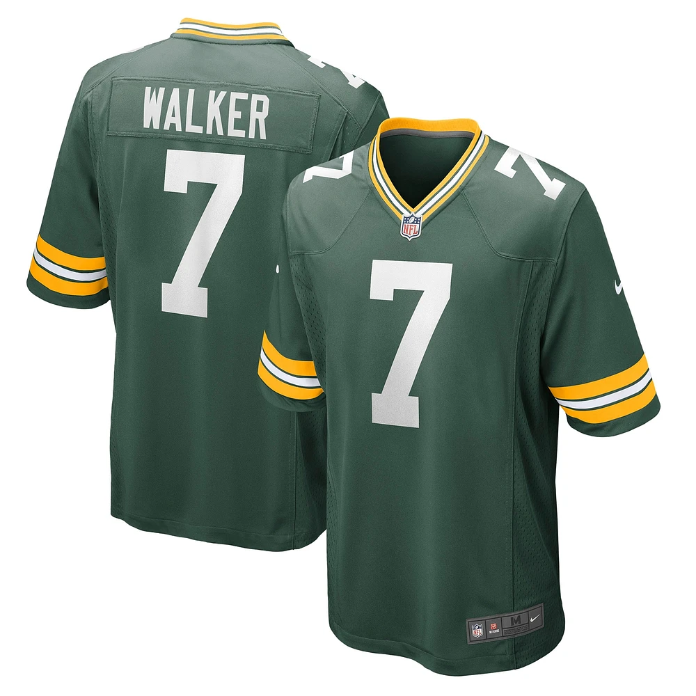 Maillot de jeu Nike Quay Walker Green Bay Packers pour homme, vert